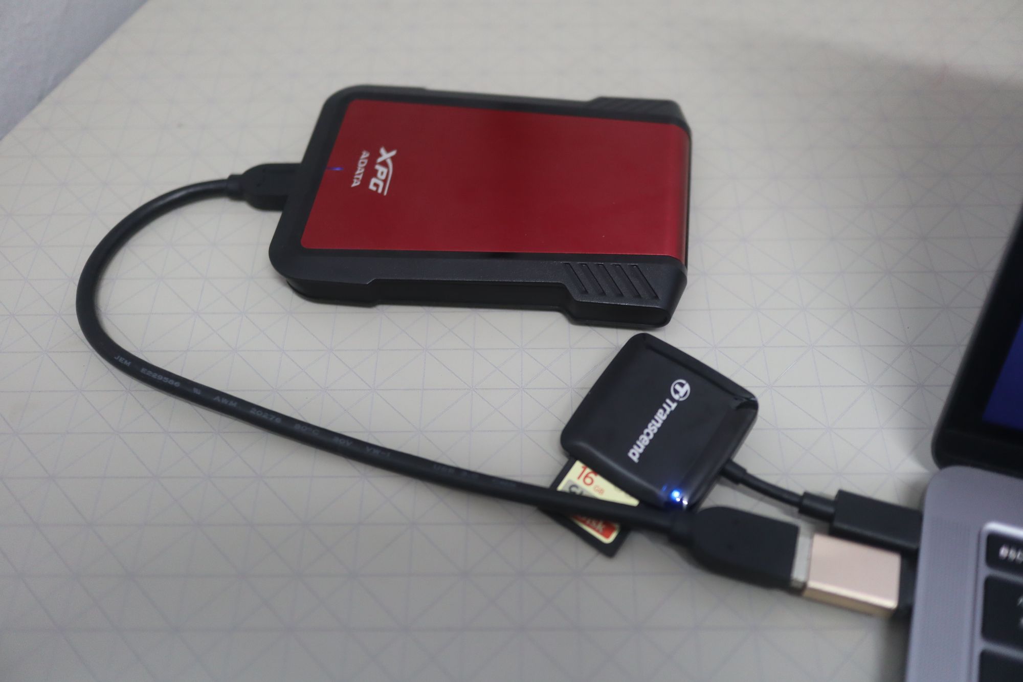 Transcend USB C SD Card Reader Quick Test