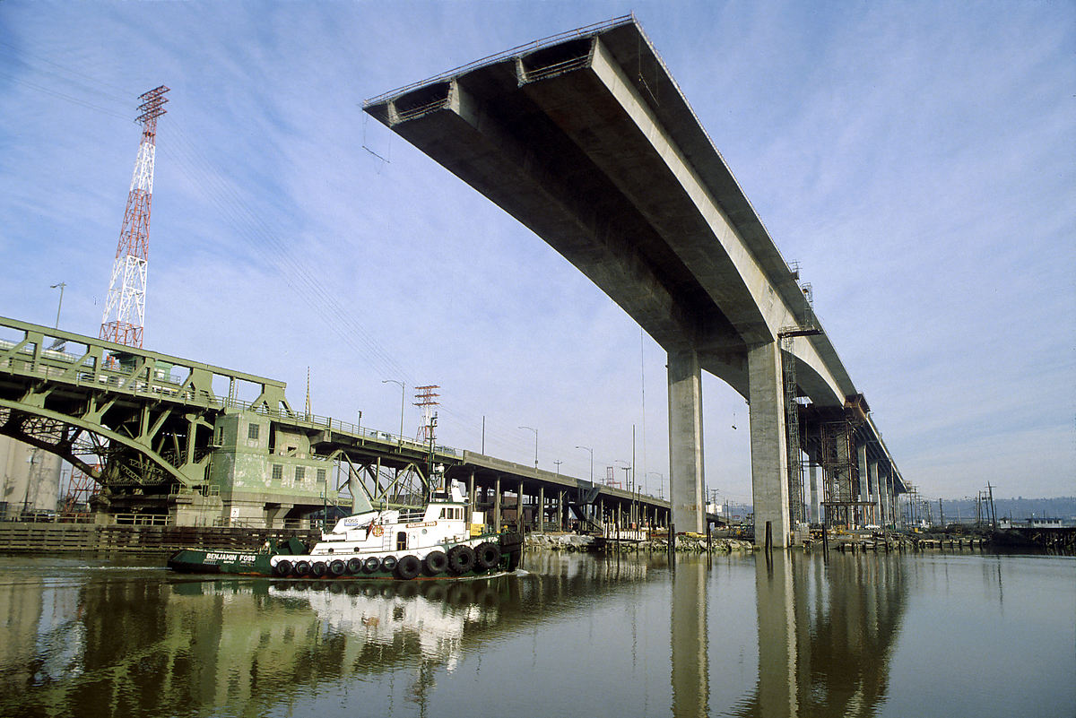 West Seattle Bridge under construction